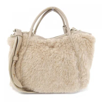 Pre-owned Max Mara Handbag () In Beige