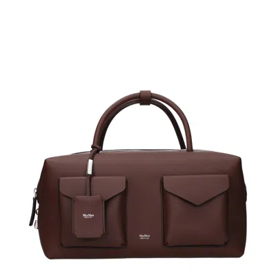 Max Mara Handbags For Women Brown Leather