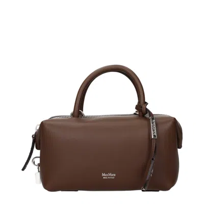 Max Mara Handbags For Women Brown Leather