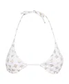 Max Mara Beachwear Alyssa White Bikini Top In White