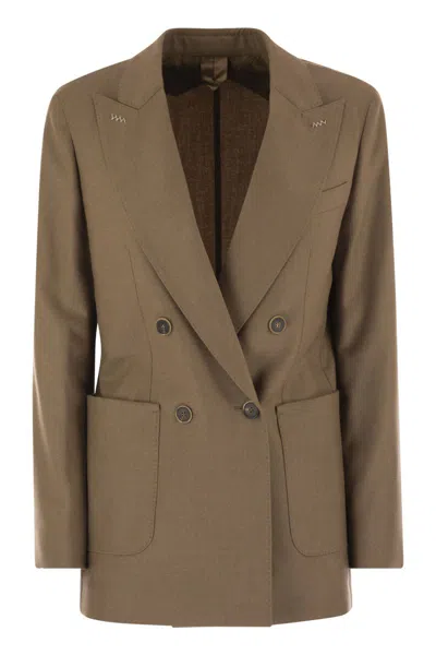 Max Mara Harald - Cashmere Fleece Blazer In Brown