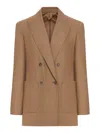 Max Mara Harald Blazer In Cashmere Foule In Brown