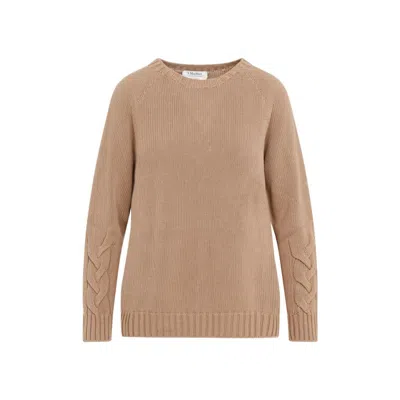 Max Mara Harald Knit Sweater In Nude & Neutrals