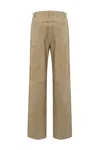 Max Mara Harald Suede Trousers In Sabbia