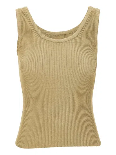 Max Mara Hardy Tank Top In Brown