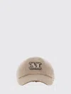 Max Mara Camel Monogram Baseball Cap In Neutral