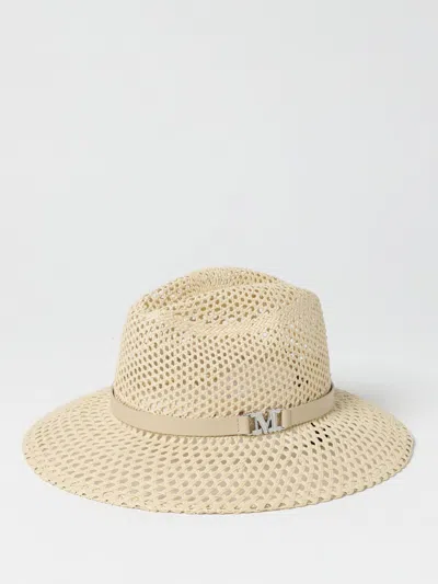 Max Mara Hat Woman Ivory In Gold