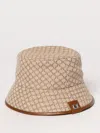 Max Mara Allover Logo Bucket Bag In Nude