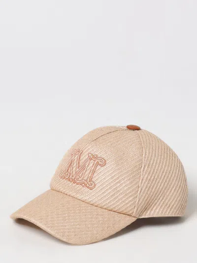 Max Mara Hat Woman Natural In Neutral