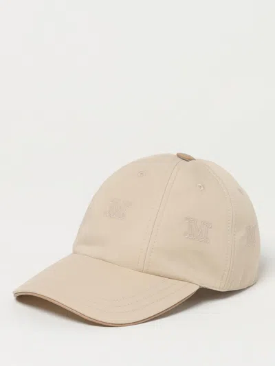 Max Mara Hat Woman Natural In Cream