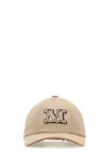 Max Mara Cotton Libero Baseball Cap With Curved Brim In Neutral