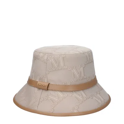 Max Mara Hats Women Cotton Beige/light Brown