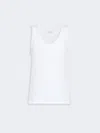 Max Mara Pavido Embroidered-logo Tank Top In White