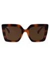 Max Mara Havana Injectate Sunglasses In Brown