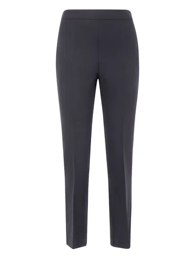 MAX MARA 'HAVEN' BLACK CIGARETTE TROUSERS