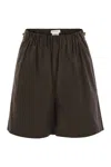 Max Mara Haway Popeline Short In Gray