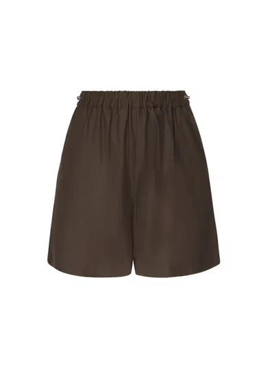 MAX MARA HAWAY POPLIN SHORTS
