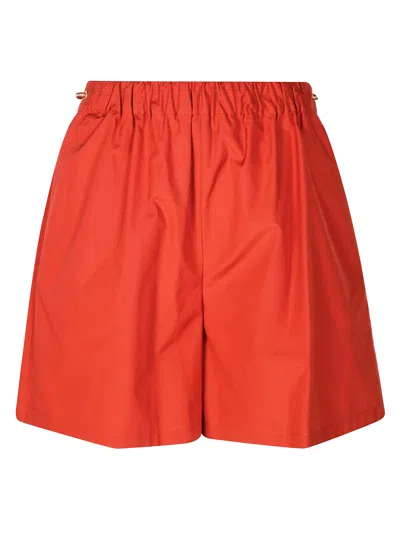 Max Mara Haway Short Popeline Rosso In Red