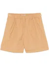 Max Mara Drawstring Waistband Shorts Eyelet Detailing