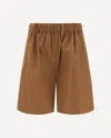 Max Mara Cotton Shorts With Drawstring And Elastic Waistband