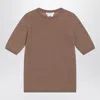 Max Mara Brown Wool Knit Gerico Basic Sweater
