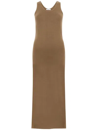 MAX MARA HAZELNUT VIRGIN WOOL 'ACERI' DRESS