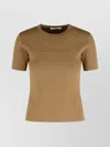 Max Mara 'hazelnut Viscose Blend T-shirt' In Brown