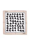 Max Mara Heart-print Scarf In Multi