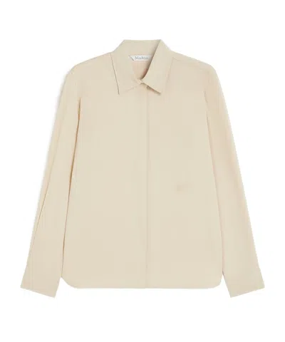 Max Mara Heavy Silk Shirt In Multi