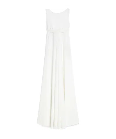 Max Mara Heavy Weight Kadi Fabric Jumpsuits In White