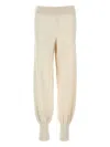 Max Mara Heberis Ribbed-waistband Cuffed Trousers In Gray
