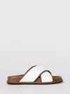 Max Mara Crossover-strap Geometric-pattern Sandals In Brown