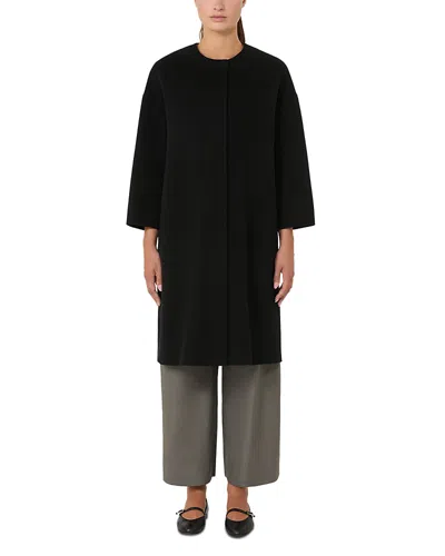 Max Mara Helene Wool Coat In Black