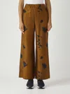 Max Mara Seidenhose Mit Blumen-print In Brown
