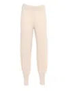 Max Mara Hiberis Ivory Knitted Trouser In White