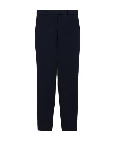Max Mara High Belt Loop Casual Pants In Black