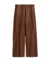 Max Mara High Belt Loop Casual Pants In Brown