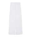 Max Mara High Belt Loop Casual Pants In White