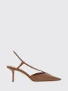 Max Mara Raffia-effect Canvas Slingback Pump In Animal Print
