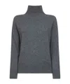 Max Mara 's  High Knitted Jumper In Gray