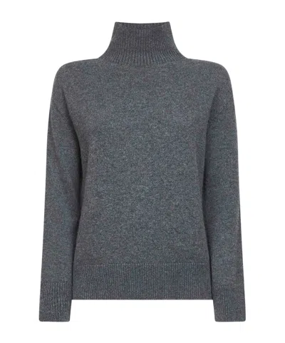 Max Mara 's  High Knitted Jumper In Gray