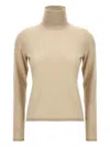 Max Mara High-neck Cashmere Sweater In Gold