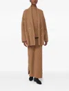 Max Mara Double-breasted Camel-yarn Cardigan In Brown