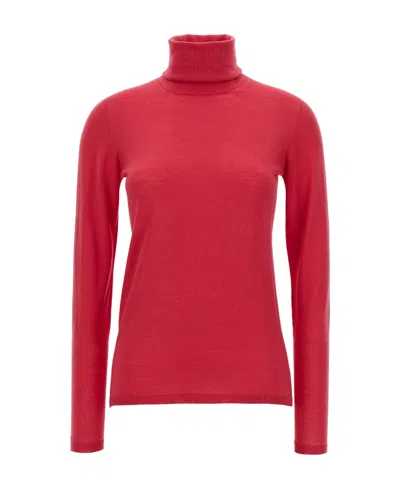 Max Mara High-neck Knitted Top In Red