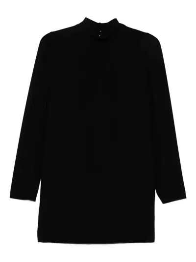 Max Mara Embassy Triacetate Blend Mini Dress In Black