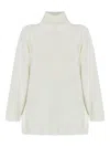 Max Mara High-neck Long-sleeve Sweater In White