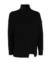 Max Mara Studio Abile Wool And Cashmere Sweater In Black