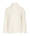 Max Mara High-neck Long-sleeved Sweater In White