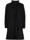 Max Mara High-neck Oversize Raincoat In Black