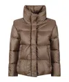 Max Mara Long-sleeved Cotton Jacket In Brown